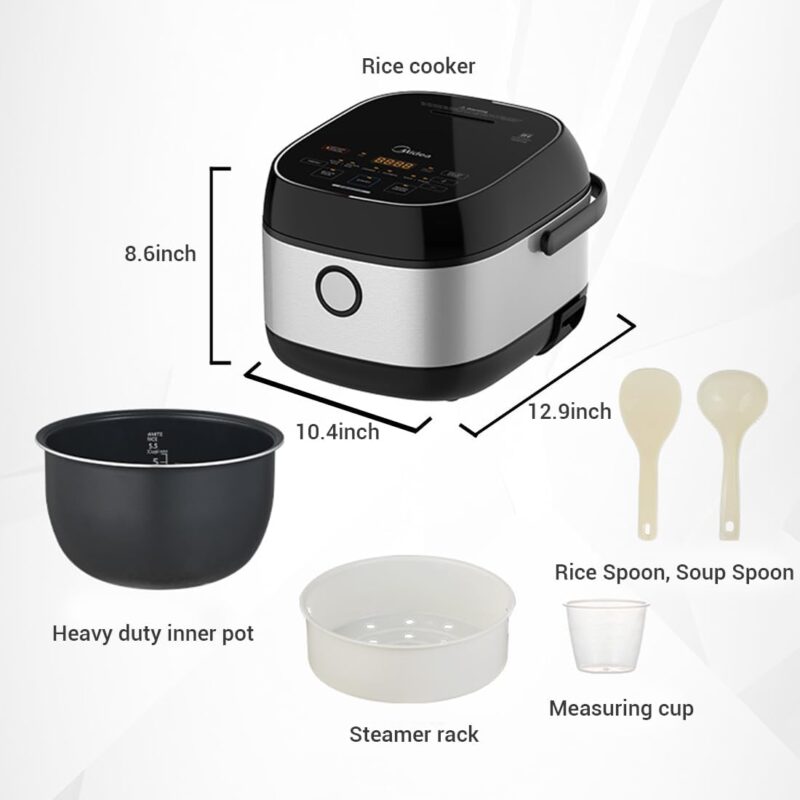 Midea 3L IH Smart Cooker - 24H Delay Start & Keep Warm