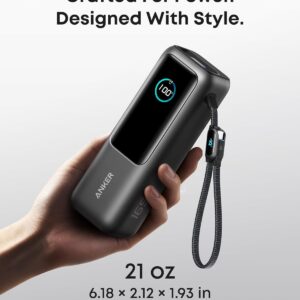 61FxcBRgvmL._AC_SL1500_.jpg Anker Laptop Power Bank. 25.000mAh Portable Charger with Triple 100W USB-C Ports. Built-in Retractable Cables. Flight-Approved for Travel. iPhone 17/16 Series. MacBook. Samsung. and More