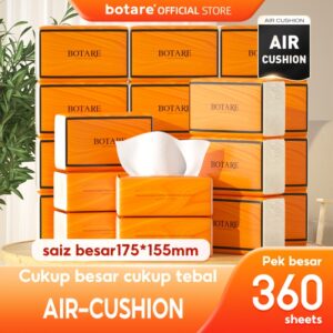 Botare 40-pack Joyful Orange Facial Tissues (14, 400 Sheets), Toilet Paper, 4-ply Tissues Made From Virgin Wood Pulp. Suitable for Hands, Face, And General Use In The Home, Kitchen, Car, Bathroom, Tissue Boxes, And Napkins. Free Delivery Included