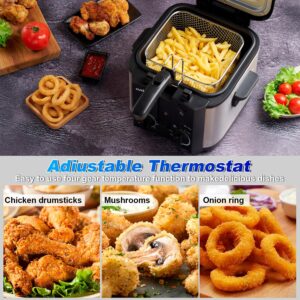 CUSIMAX 2.5L Deep Fryer - 1500W with Odor Free Filter