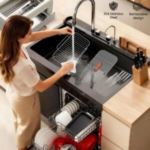 4-in-1 Electric Indoor Grill Smokeless for Home.Countertop Electric Grill with Removable Sizzling Grill Pan & Grate + Auto Rotating Kabob Skewers + Electric Hot Dog Roller Dual Zone Cook with Lid