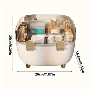 Dustproof Makeup Storage Box with Transparent Lid