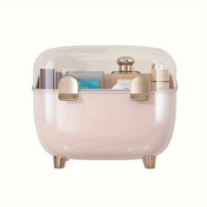 Dustproof Makeup Storage Box with Transparent Lid