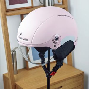 PEMILA City Commuting Safety Multi-Purpose Cycling Helmet Features an ABS Shell And EPS Cushioning Layer for Dual Protection. It Has an Adjustable Head Circumference, Multi-Angle Windproof Goggles, Metal Insect-Proof Ventilation Holes