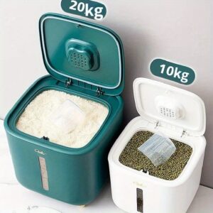 Rice Storage Box Grains Bucket Moisture-proof Sealed Insect-proof Sealed Kitchen Household Organizer