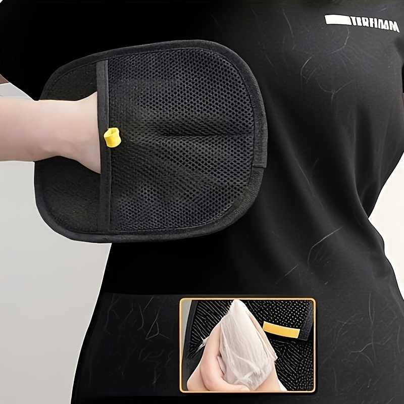 Manual Pet Hair Remover Glove - Dual-Sided Lint Roller & Brush for Cats, Dogs, Furniture, Clothing - Static Cling Adhesive, Durable Plastic, No Electricity Needed, Home Cleaning Tool