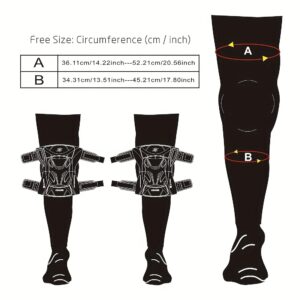 Cuirassier Pro Knee Pads: Reflective Motocross & Motorbike Safety Guards