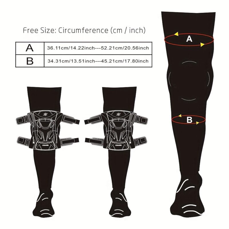 Cuirassier Pro Knee Pads: Reflective Motocross & Motorbike Safety Guards