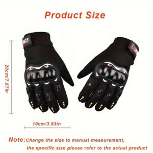 Breathable Mesh Motorcycle Gloves: Touch Screen & Anti-Slip Full-Finger Riding Gear