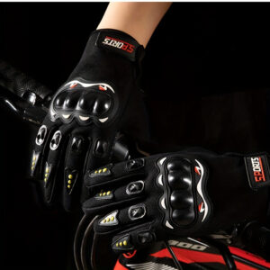 Breathable Mesh Motorcycle Gloves: Touch Screen & Anti-Slip Full-Finger Riding Gear