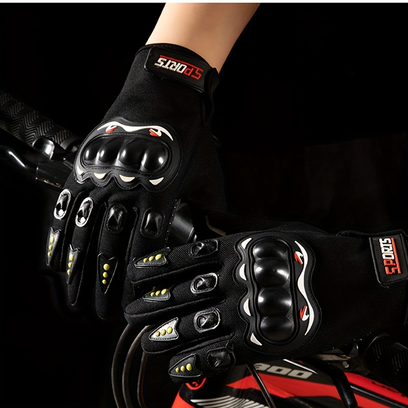 Breathable Mesh Motorcycle Gloves: Touch Screen & Anti-Slip Full-Finger Riding Gear