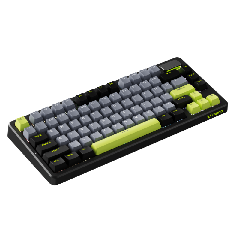2.V700DIY-75-BK_GN.png Rapoo V700DIY-75 Wireless Mechanical Gaming Keyboard Creamy Sound
