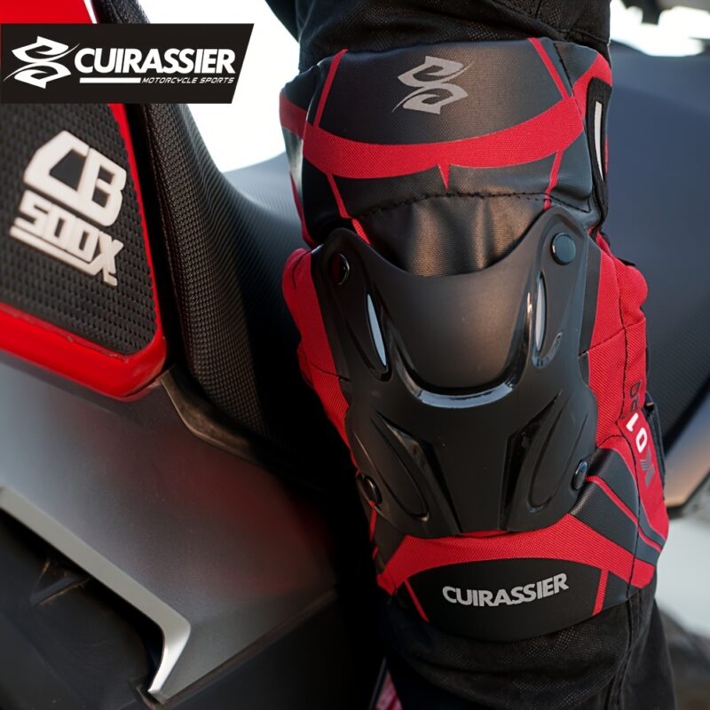 Cuirassier Pro Knee Pads: Reflective Motocross & Motorbike Safety Guards