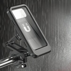 Holder for Cell Phones on Motorcycles, Made of ABS, Featuring a Magnetic Design, Retractable, And for Bicycle And Electric Vehicle Navigation