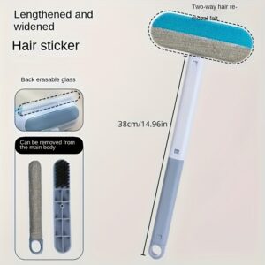1-Piece Multi-Functional Pet Hair Remover, Lint Roller with Long Handle and Durable Nylon Material – Ideal for Cat & Dog Fur on Beds and Sofas (Box Packaging)