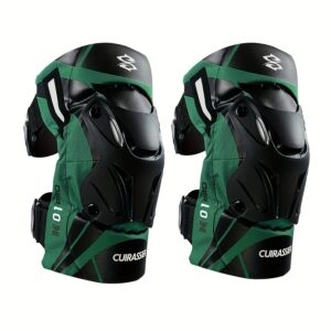 Cuirassier Pro Knee Pads: Reflective Motocross & Motorbike Safety Guards