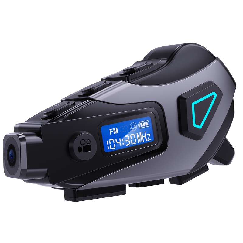 5-in-1 Motorcycle Helmet Headset: 2K DVR Camera, Bluetooth 5.4 & Smart Noise Reduction (32GB Card Included)