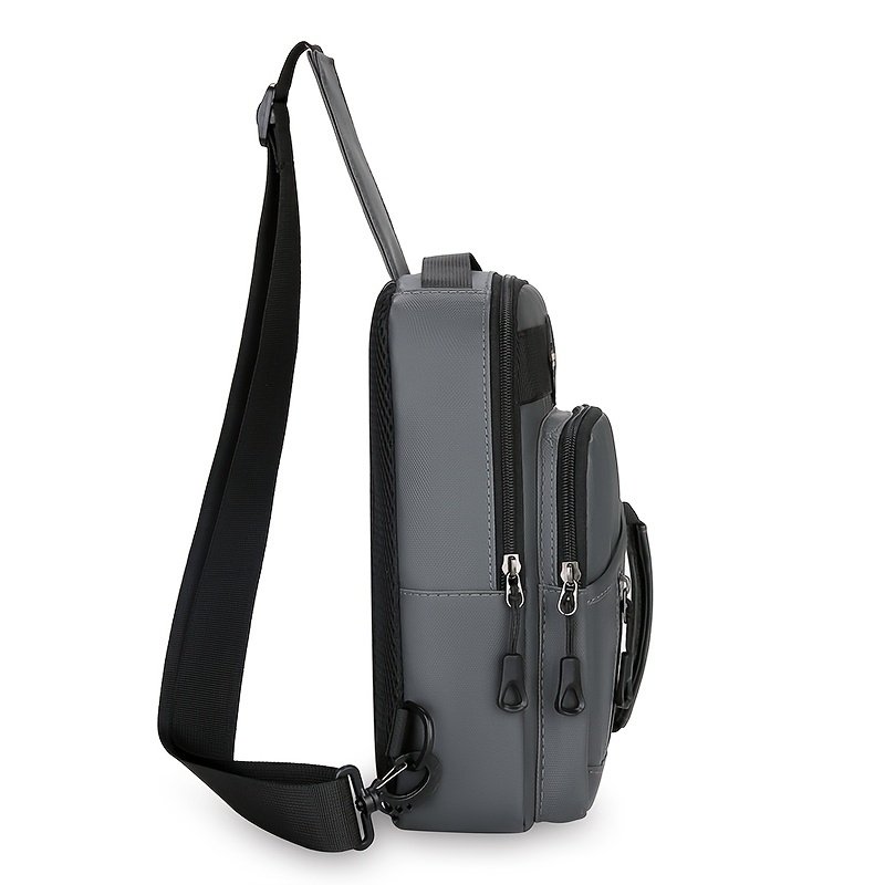 ShiLan Men's Outdoor Chest Bag - Stylish Nylon Crossbody, Casual Multi-Functional Sports Sling with Adjustable Strap (100-1.0cm), Zip Closure, and Multiple Compartments for Daily Commute & Adventures, Crossbody Bag