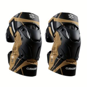 Cuirassier Pro Knee Pads: Reflective Motocross & Motorbike Safety Guards