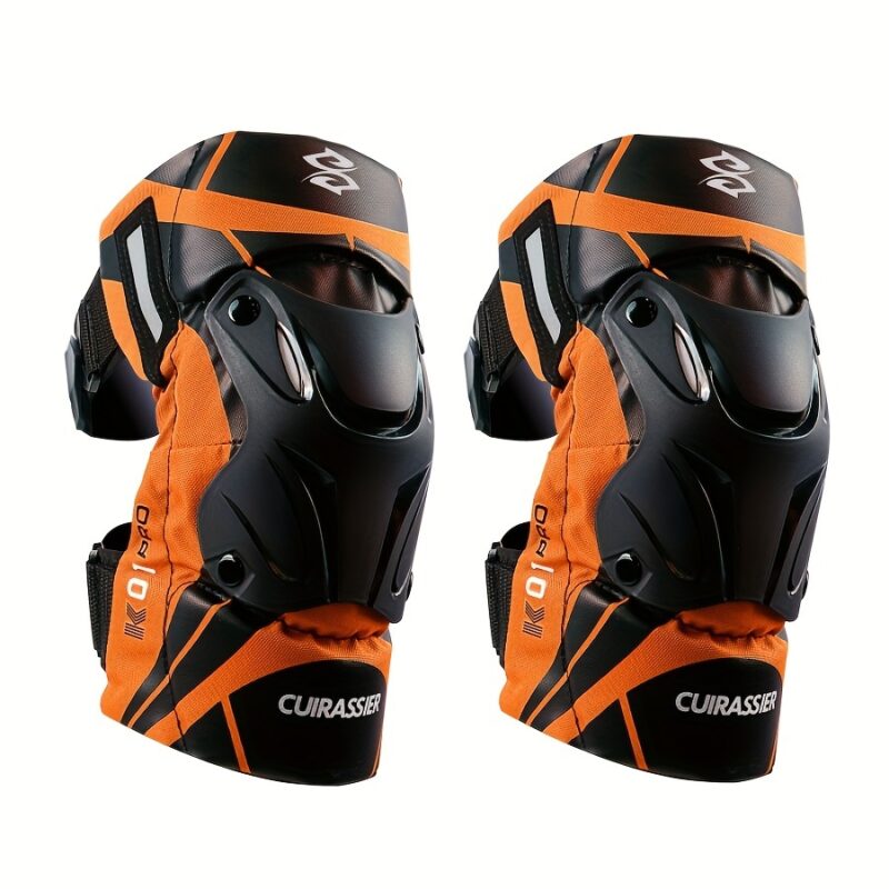 Cuirassier Pro Knee Pads: Reflective Motocross & Motorbike Safety Guards