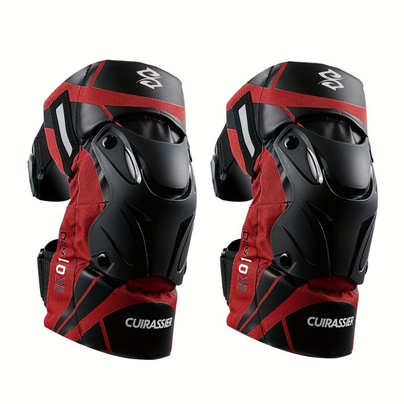Cuirassier Pro Knee Pads: Reflective Motocross & Motorbike Safety Guards