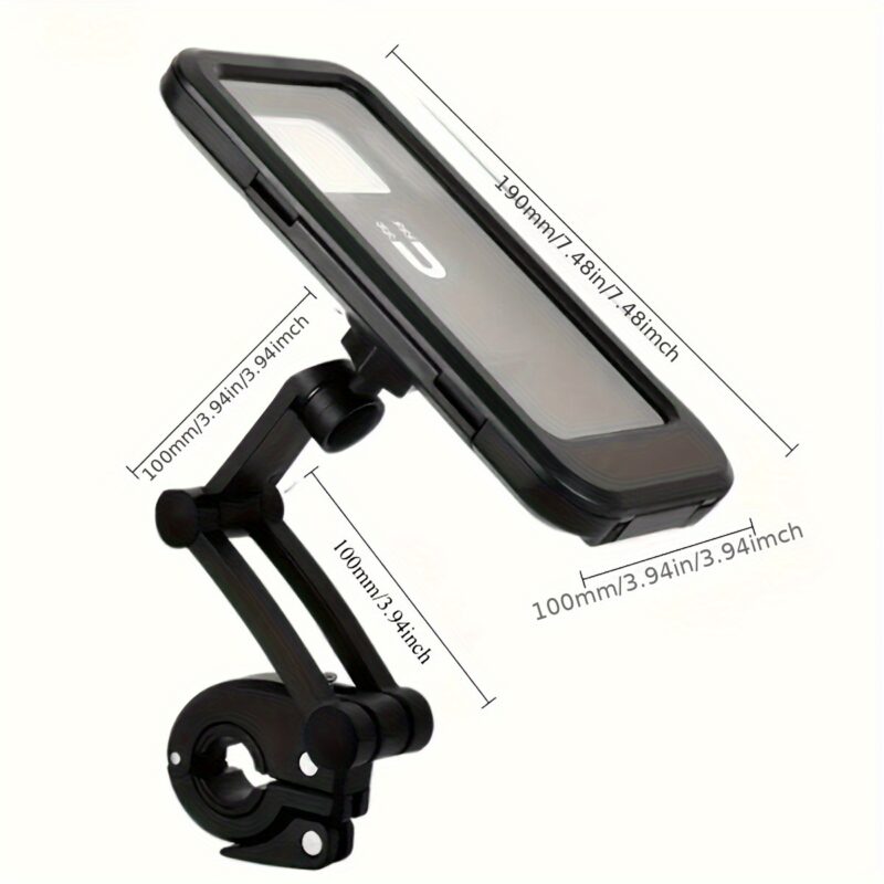 Holder for Cell Phones on Motorcycles, Made of ABS, Featuring a Magnetic Design, Retractable, And for Bicycle And Electric Vehicle Navigation