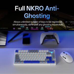 6.V700DIY-75.jpg Rapoo V700DIY-75 Wireless Mechanical Gaming Keyboard Creamy Sound