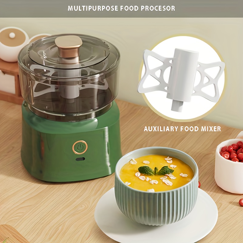 Multi Functional Meat Grinder 350ml  Food Chopper, Baby Food Processor, Meat Vegetable Chili Garlic Wireless Electric Mixer, Rechargeable And Easy to Clean