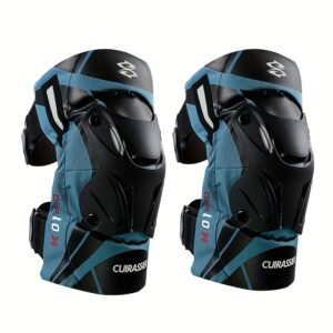 Cuirassier Pro Knee Pads: Reflective Motocross & Motorbike Safety Guards