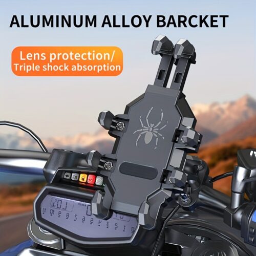 Anti-Vibration Bike & Motorcycle Phone Mount: Universal Fit for 4.5" - 7.0" Smartphones