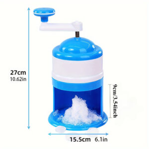 Manual Pro Ice Shaver: Portable Hand-Crank Smoothie & Snow Cone Maker