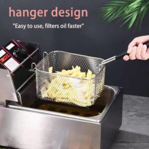 Foldable Stainless Steel Fry Basket: Multi-Use Heat-Resistant Strainer & Chef Tool