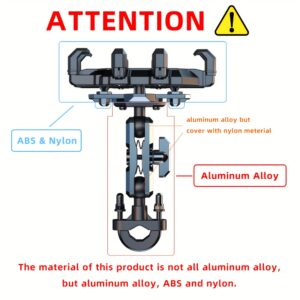 Anti-Vibration Bike & Motorcycle Phone Mount: Universal Fit for 4.5" - 7.0" Smartphones