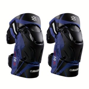 Cuirassier Pro Knee Pads: Reflective Motocross & Motorbike Safety Guards