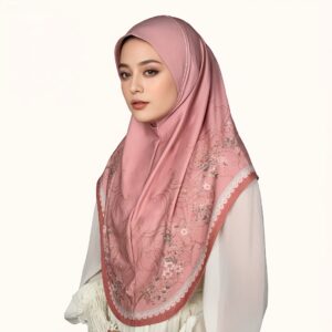 Muslim Headscarf Made of Chiffon Fabric, Offering a Sense of Fashion and Dignity, Suitable for Daily Prayers, with Beautiful Printed Patterns