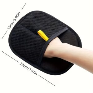 Manual Pet Hair Remover Glove - Dual-Sided Lint Roller & Brush for Cats, Dogs, Furniture, Clothing - Static Cling Adhesive, Durable Plastic, No Electricity Needed, Home Cleaning Tool