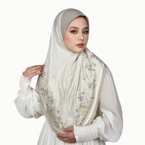 Muslim Headscarf Made of Chiffon Fabric, Offering a Sense of Fashion and Dignity, Suitable for Daily Prayers, with Beautiful Printed Patterns