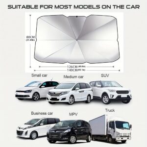 Foldable Car Windshield Sunshade: UV-Reflective & Heat-Insulation Cover for SUVs & Off-Roads