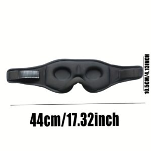 3D Wireless Sleep Mask: Bluetooth 5.2 Ultra-Thin Headphones & 100% Blackout for Deep Sleep