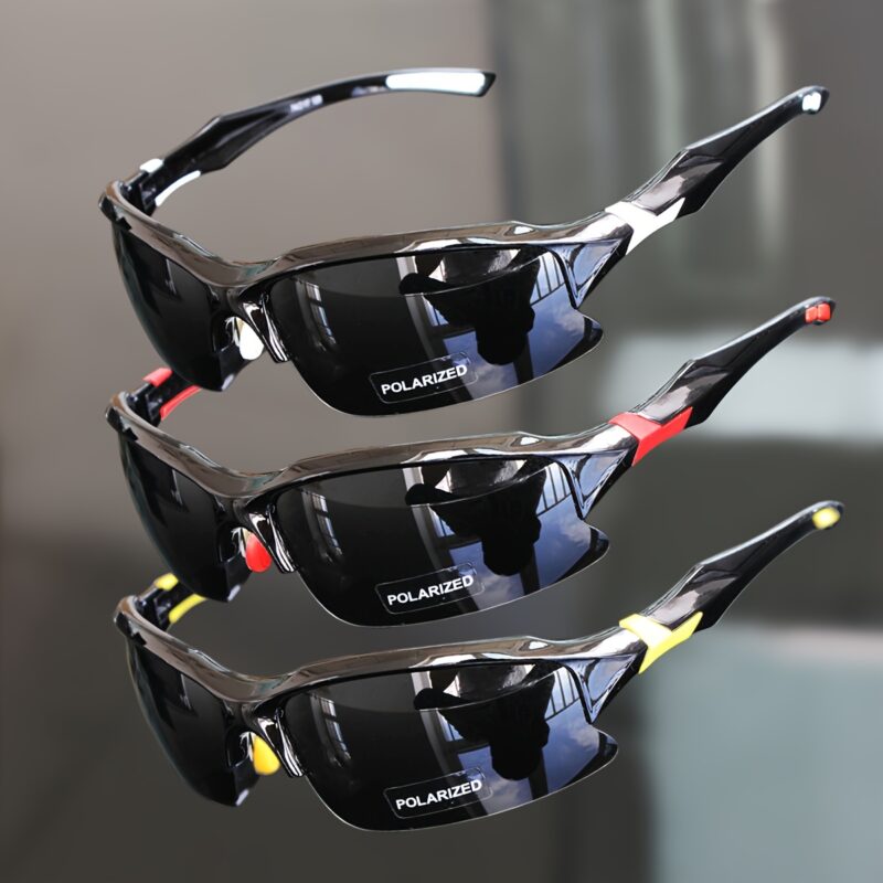 3pcs COMAXSUN Polarized Fashion Glasses for Men & Women - Lightweight PC Frame & TAC Glasses Suitable for,,,,, Driving, Suitable for Gifts with Cleaning Cloth, Non-Prescription Eyewear