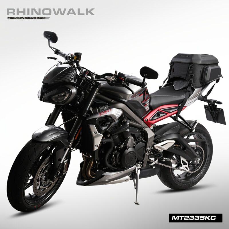 Rhinowalk 23L-35L Expandable Tail Bag: Hard Shell Waterproof Motorcycle Trunk & Backpack