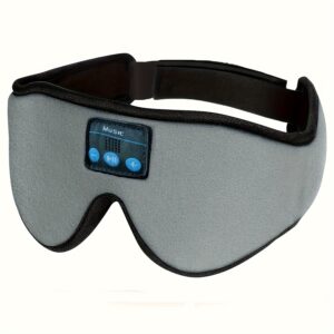 3D Wireless Sleep Mask: Bluetooth 5.2 Ultra-Thin Headphones & 100% Blackout for Deep Sleep