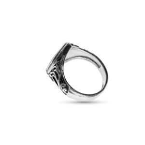 Yemeni Aqiq Silver Ring