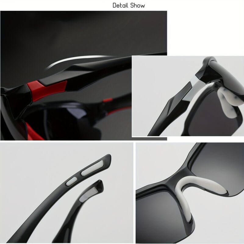 3pcs COMAXSUN Polarized Fashion Glasses for Men & Women - Lightweight PC Frame & TAC Glasses Suitable for,,,,, Driving, Suitable for Gifts with Cleaning Cloth, Non-Prescription Eyewear