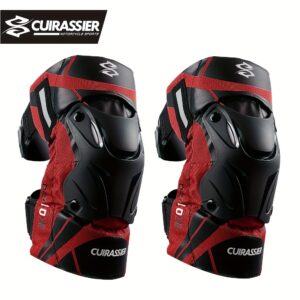 Cuirassier Pro Knee Pads: Reflective Motocross & Motorbike Safety Guards