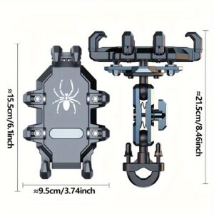 Anti-Vibration Bike & Motorcycle Phone Mount: Universal Fit for 4.5" - 7.0" Smartphones
