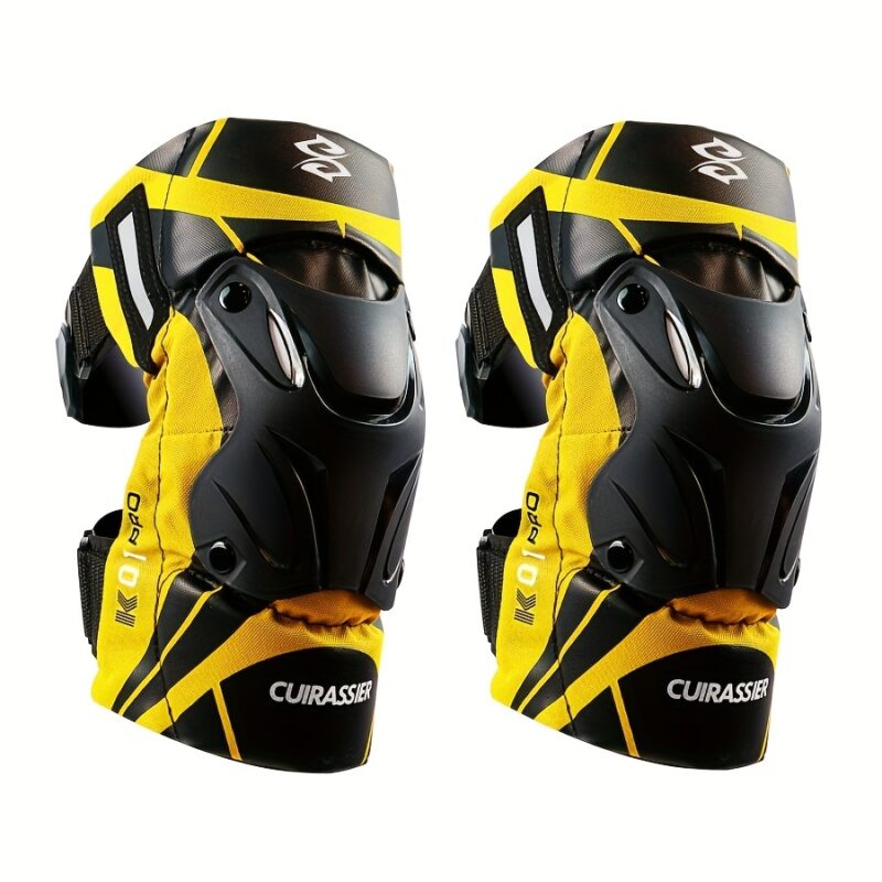 Cuirassier Pro Knee Pads: Reflective Motocross & Motorbike Safety Guards