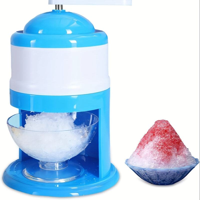 Manual Pro Ice Shaver: Portable Hand-Crank Smoothie & Snow Cone Maker