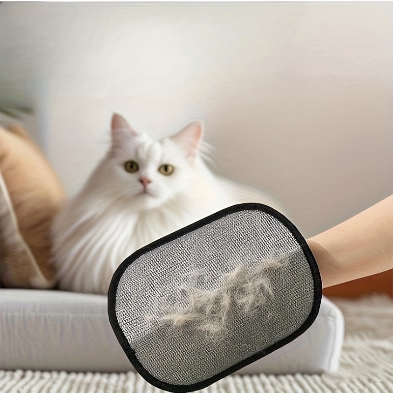 Manual Pet Hair Remover Glove - Dual-Sided Lint Roller & Brush for Cats, Dogs, Furniture, Clothing - Static Cling Adhesive, Durable Plastic, No Electricity Needed, Home Cleaning Tool