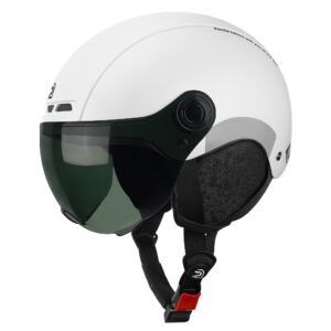 PEMILA City Commuting Safety Multi-Purpose Cycling Helmet Features an ABS Shell And EPS Cushioning Layer for Dual Protection. It Has an Adjustable Head Circumference, Multi-Angle Windproof Goggles, Metal Insect-Proof Ventilation Holes